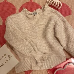 Girls ivory  wool sweater